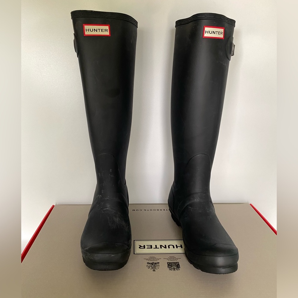 Hunter Original Tall Black Boots NWT - Picture 2 of 9